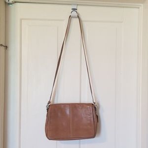 Coach 9570 leather flap shoulder bag
